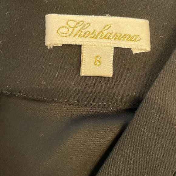 EUC SHOSHANNA V-neck Black Mini Dress Sz 8 - Picture 3 of 4